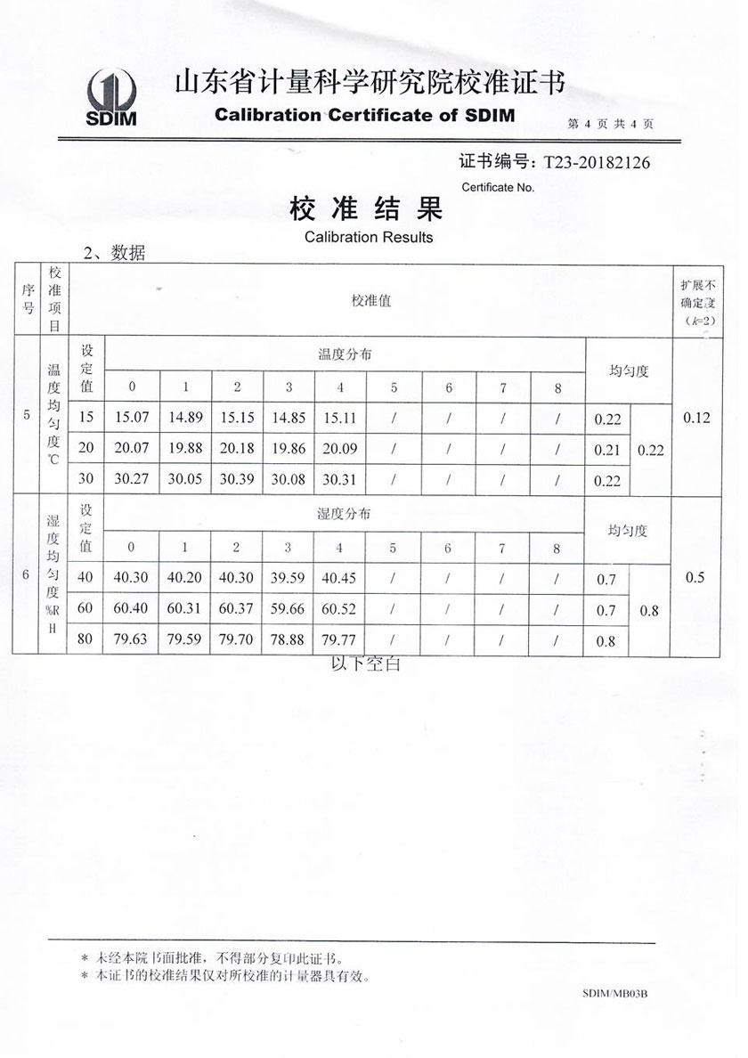 河北华检计量检测有限公司-温湿度检定箱案例