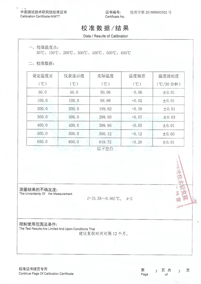 潍坊绿霸化工有限公司-干体炉案例（50℃-600℃）