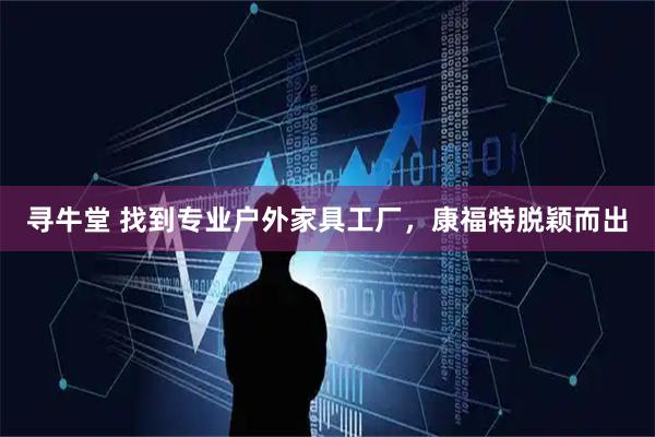 寻牛堂 找到专业户外家具工厂，康福特脱颖而出