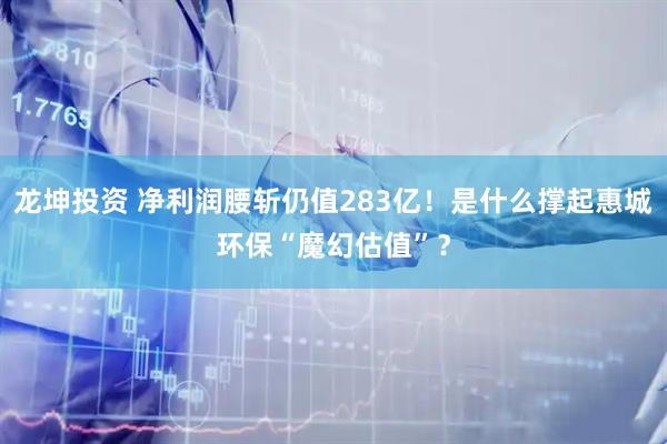龙坤投资 净利润腰斩仍值283亿！是什么撑起惠城环保“魔幻估值”？